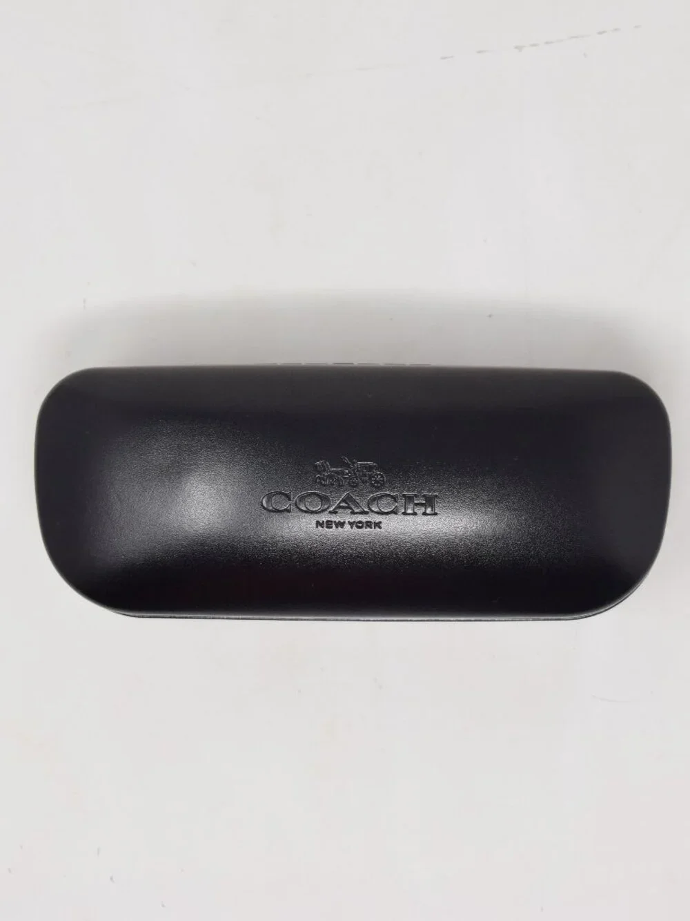 Coach Eyeglass Case Hard Shell Black Logo Travel Timeless Designer Protective